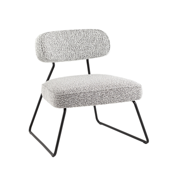 Кресло лаунж Kate букле серый