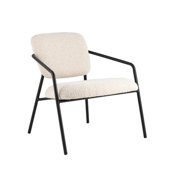 Кресло лаунж Rooney букле белый