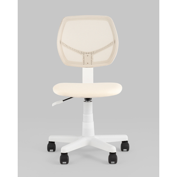 Кресло компьютерное ЛОЛО бежевый пластик белый