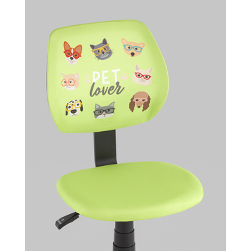 Кресло компьютерное ЛОЛО Pet Lover зеленый