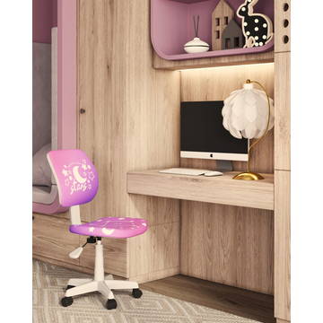 Кресло компьютерное ЛОЛО Starry Night пластик белый