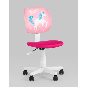 Кресло компьютерное ЛОЛО Unicorn пластик белый