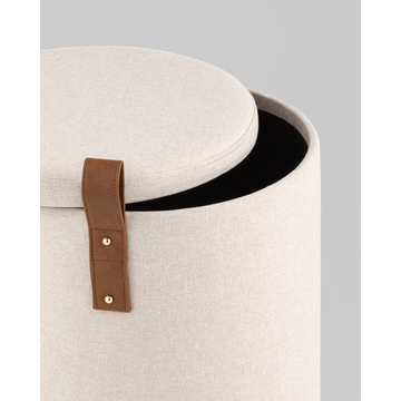 Пуф с ящиком Эркки S белый