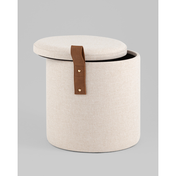 Пуф с ящиком Эркки XS белый