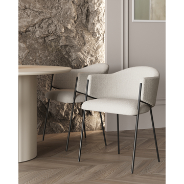 Стул Brace букле белый