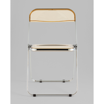 Стул Fold Amber складной янтарный прозрачный пластиковый