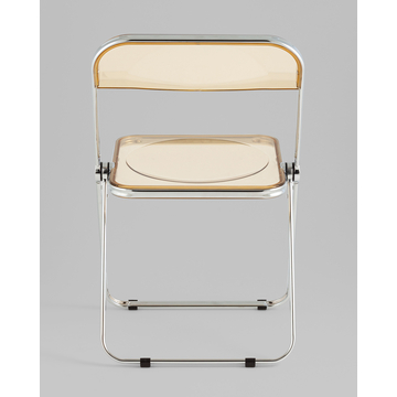 Стул Fold Amber складной янтарный прозрачный пластиковый