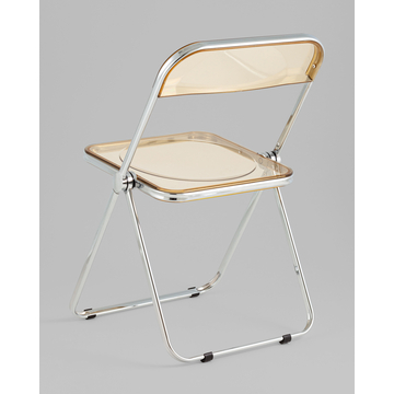 Стул Fold Amber складной янтарный прозрачный пластиковый