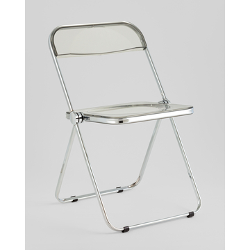 Стул Fold Smoke складной серый прозрачный пластик