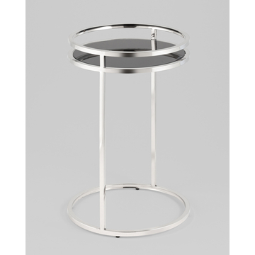 Журнальный столик Гестия 41*60 см серебро