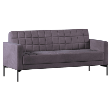 Диван с подлокотниками трехместный Shoko велюр Графитовый