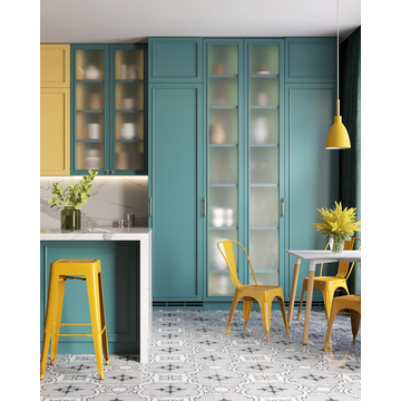 Табурет барный TOLIX желтый глянцевый металл