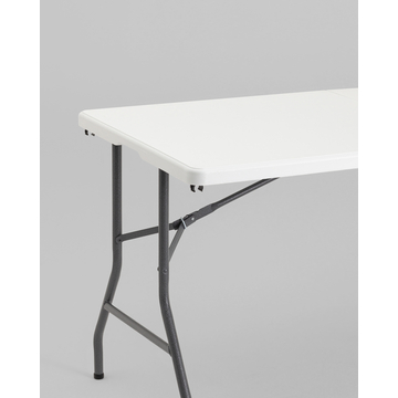 Стол складной чемодан 152*74*74 см белый
