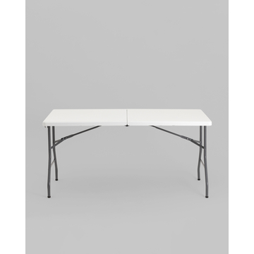 Стол складной чемодан 152*74*74 см белый