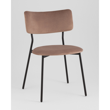 Стул Амелия велюр коричневый