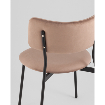 Стул Амелия велюр коричневый