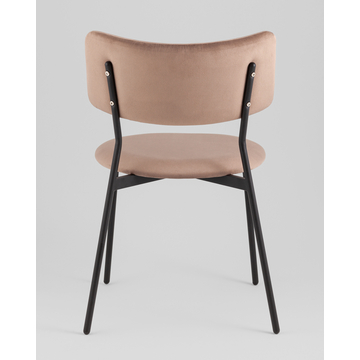 Стул Амелия велюр коричневый