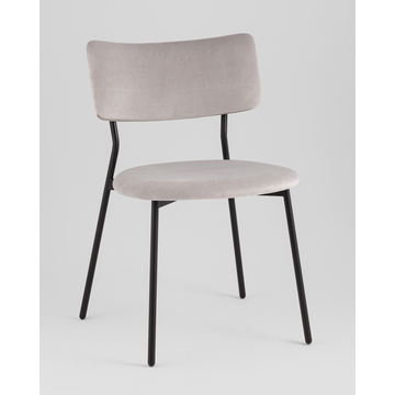 Стул Амелия велюр светло-серый