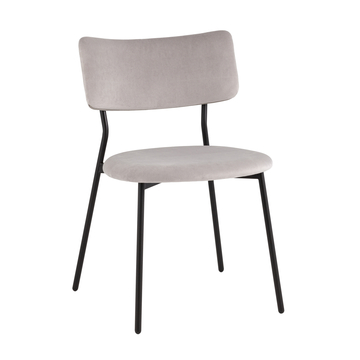 Стул Амелия велюр светло-серый