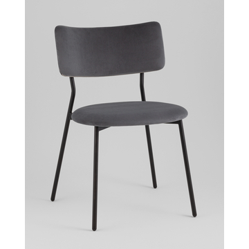 Стул Амелия велюр темно-серый