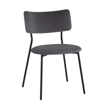 Стул Амелия велюр темно-серый