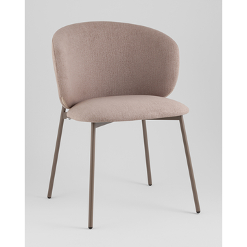 Стул Блейз велюр бежевый каркас бежево-серый