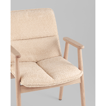 Стул обеденный Philo с деревянными ножками бежевый