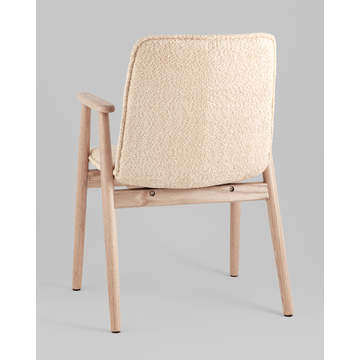 Стул обеденный Philo с деревянными ножками бежевый