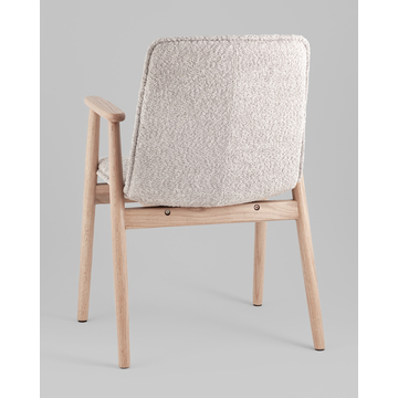 Стул обеденный Philo с деревянными ножками серый