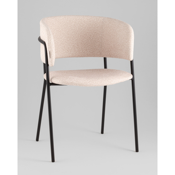 Кресло Нэлли New буклированный велюр бежевый