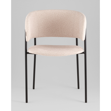 Кресло Нэлли New буклированный велюр бежевый