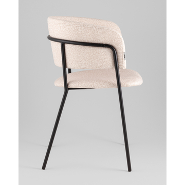 Кресло Нэлли New буклированный велюр бежевый