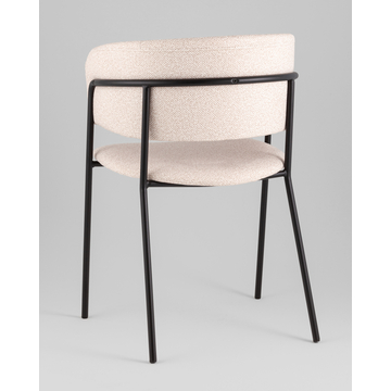 Кресло Нэлли New буклированный велюр бежевый