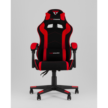 Кресло спортивное TopChairs Shadow ткань черно-красный