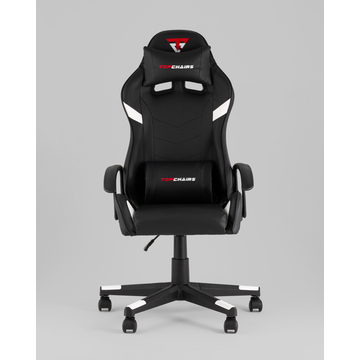 Кресло спортивное TopChairs Warden черно-белый