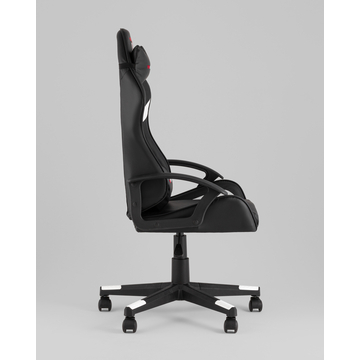 Кресло спортивное TopChairs Warden черно-белый