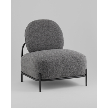 Кресло Стоун new ткань букле тёмно-серый