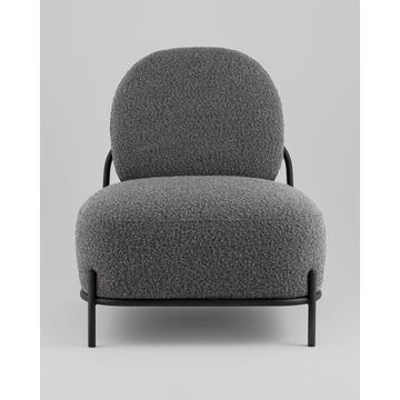 Кресло Стоун new ткань букле тёмно-серый