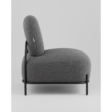 Кресло Стоун new ткань букле тёмно-серый