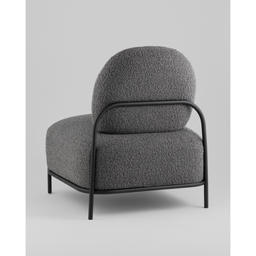 Кресло Стоун new ткань букле тёмно-серый