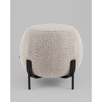 Пуф Флик new ткань букле серо-бежевый