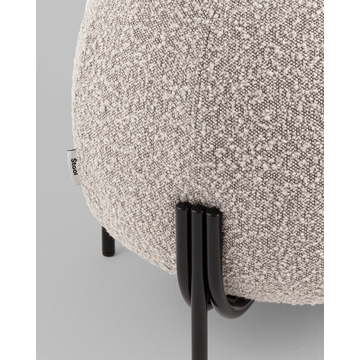 Пуф Флик new ткань букле серо-бежевый