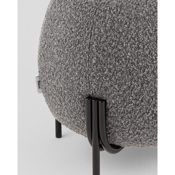 Пуф Флик new ткань букле тёмно-серый