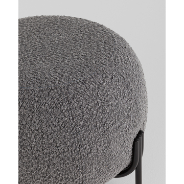 Пуф Флик new ткань букле тёмно-серый