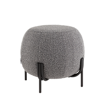Пуф Флик new ткань букле тёмно-серый