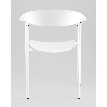 Стул Eila пластик белый с подлокотниками