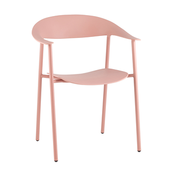 Стул Eila пластик розовый с подлокотниками