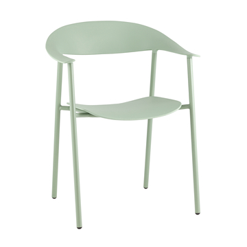 Стул Eila пластик зеленый с подлокотниками