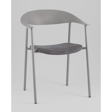 Стул Eila с подушкой пластик серый
