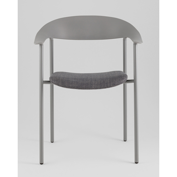Стул Eila с подушкой пластик серый